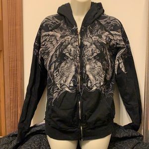 Sinful zip up hooded jacket